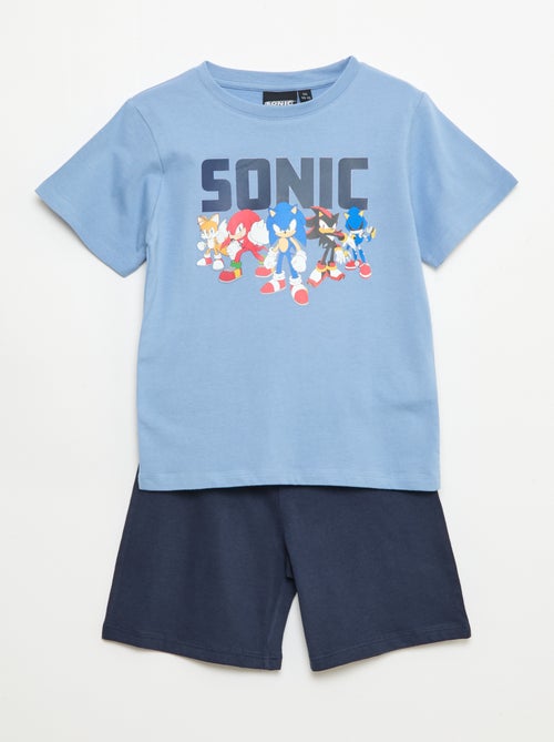 Conjunto de pijama 'Sonic' em algodão - Kiabi