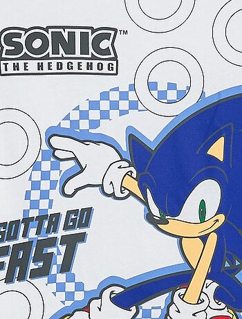 Conjunto de pijama 'Sonic' em algodão