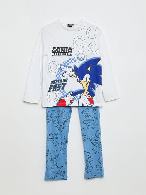 Conjunto de pijama 'Sonic' em algodão - Kiabi