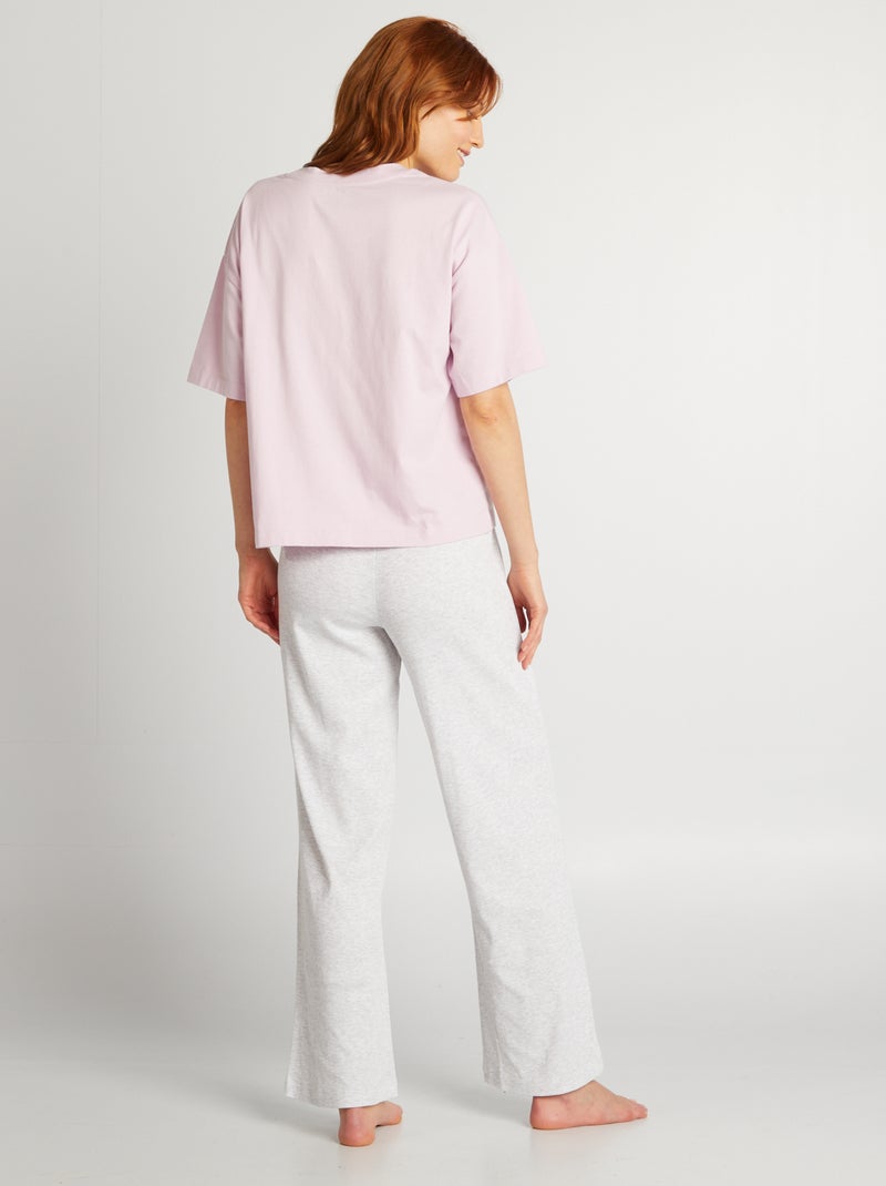 Conjunto de pijama 'Sonic' t-shirt + calças - 2 peças ROSA - Kiabi