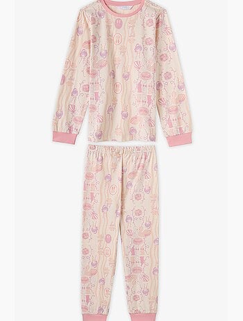 Conjunto de pijama starlit friends em algodão, manga comprida, menina penti