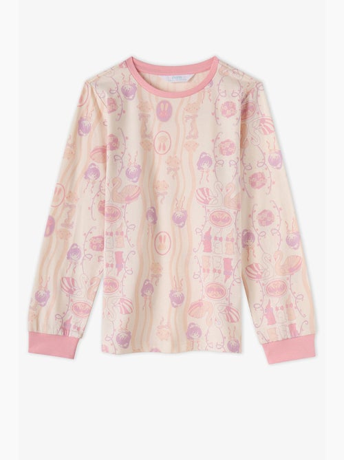 Conjunto de pijama starlit friends em algodão, manga comprida, menina penti - Kiabi