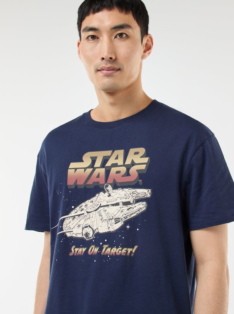 Conjunto de pijama 'Starwars' em algodão Azul - Kiabi