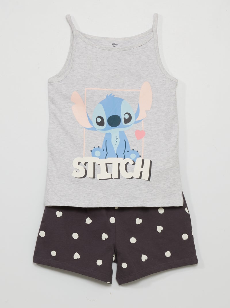 Conjunto de pijama 'Stitch' - 2 peças CINZA - Kiabi