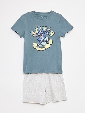 Conjunto de pijama 'Stitch' calções + t-shirt - 2 peças