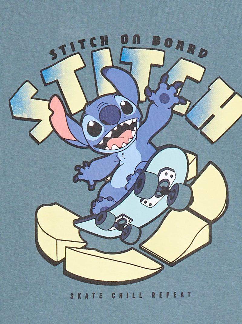 Conjunto de pijama 'Stitch' calções + t-shirt - 2 peças Azul - Kiabi