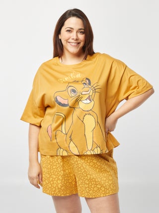 Conjunto de pijama 'Stitch' t-shirt + calção - 2 peças