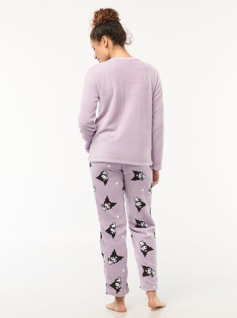 Conjunto de pijama suave 'Kuromi' Violeta - Kiabi