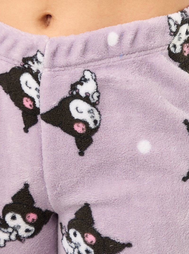 Conjunto de pijama suave 'Kuromi' Violeta - Kiabi