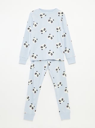 Conjunto de pijama t-shirt + calças  -  2 peças