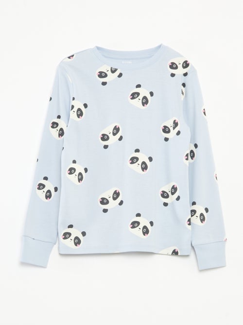 Conjunto de pijama t-shirt + calças  -  2 peças - Kiabi