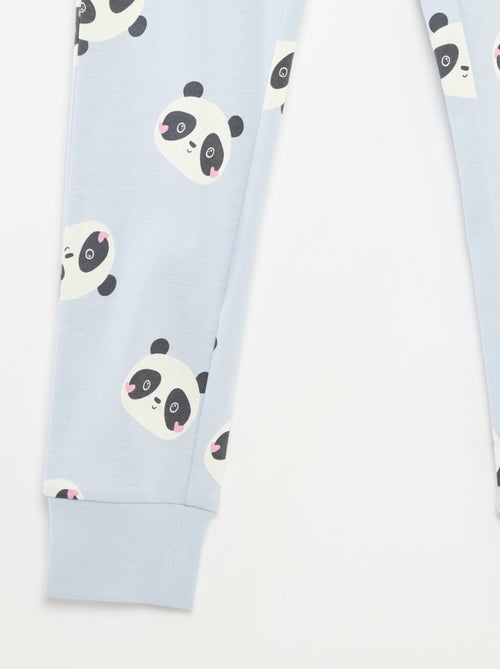 Conjunto de pijama t-shirt + calças  -  2 peças - Kiabi