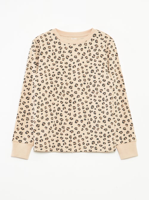 Conjunto de pijama t-shirt + calças  -  2 peças - Kiabi