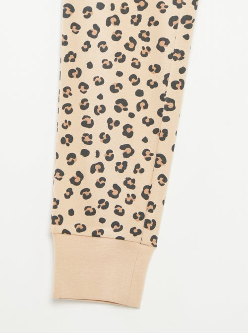 Conjunto de pijama t-shirt + calças  -  2 peças - Kiabi