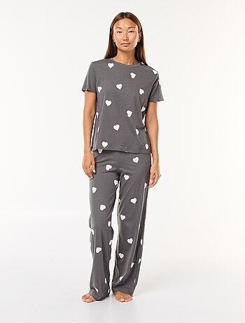 Conjunto pijama t-shirt + calças - 2 peças