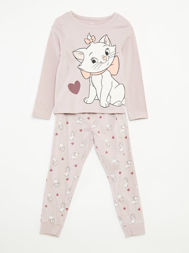 Conjunto de pijama t-shirt + calças  - 2 peças Rosa - Kiabi