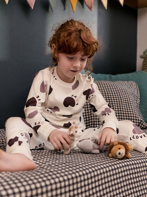 Conjunto de pijama t-shirt + calças  -  2 peças - Kiabi