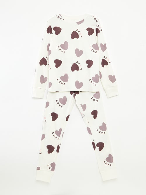 Conjunto de pijama t-shirt + calças  -  2 peças - Kiabi