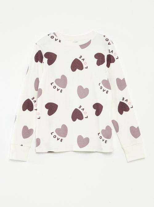 Conjunto de pijama t-shirt + calças  -  2 peças - Kiabi