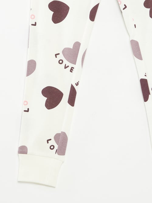 Conjunto de pijama t-shirt + calças  -  2 peças - Kiabi