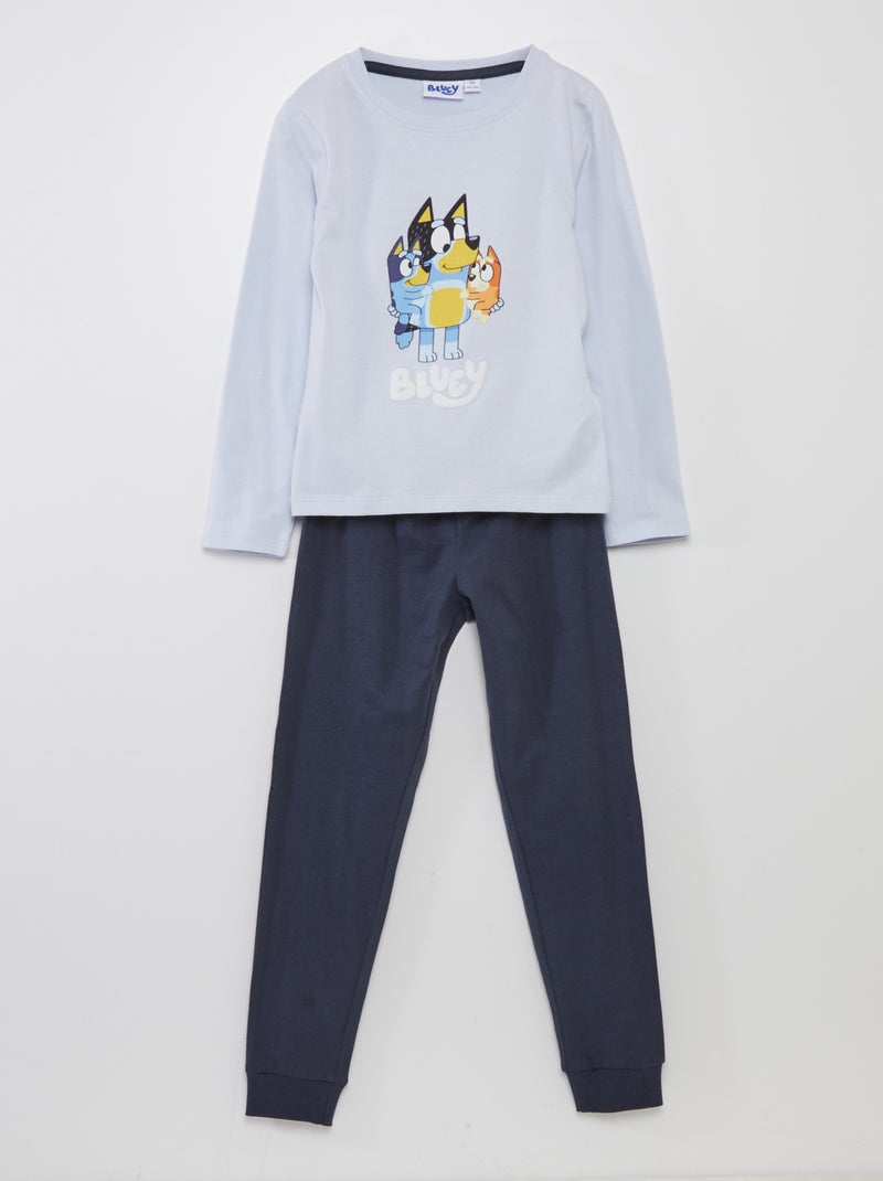 Conjunto de pijama t-shirt + calças 'Bluey' - 2 peças AZUL - Kiabi