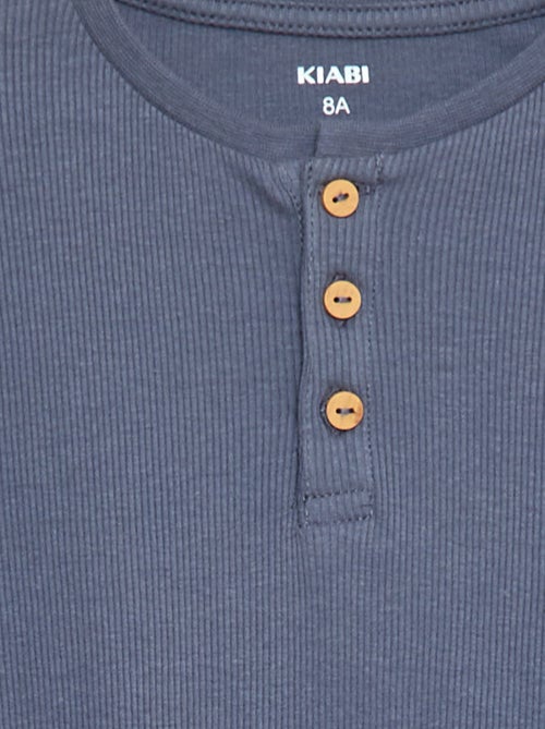 Conjunto de pijama t-shirt + calças caneladas - 2 peças - Kiabi