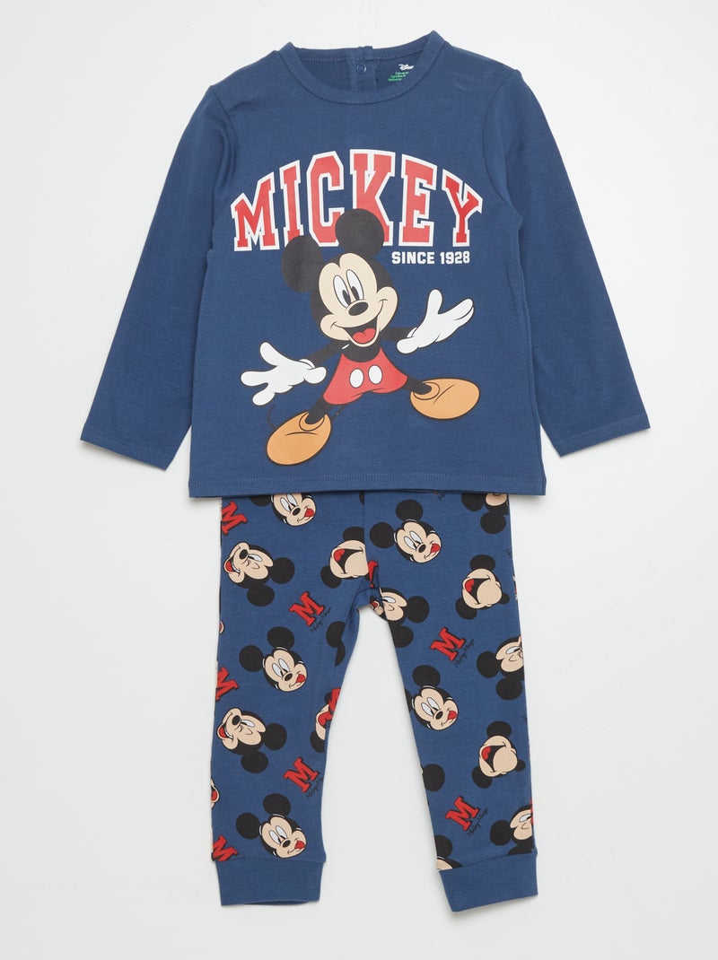 Conjunto de pijama t-shirt + calças 'Disney' - 2 peças AZUL - Kiabi