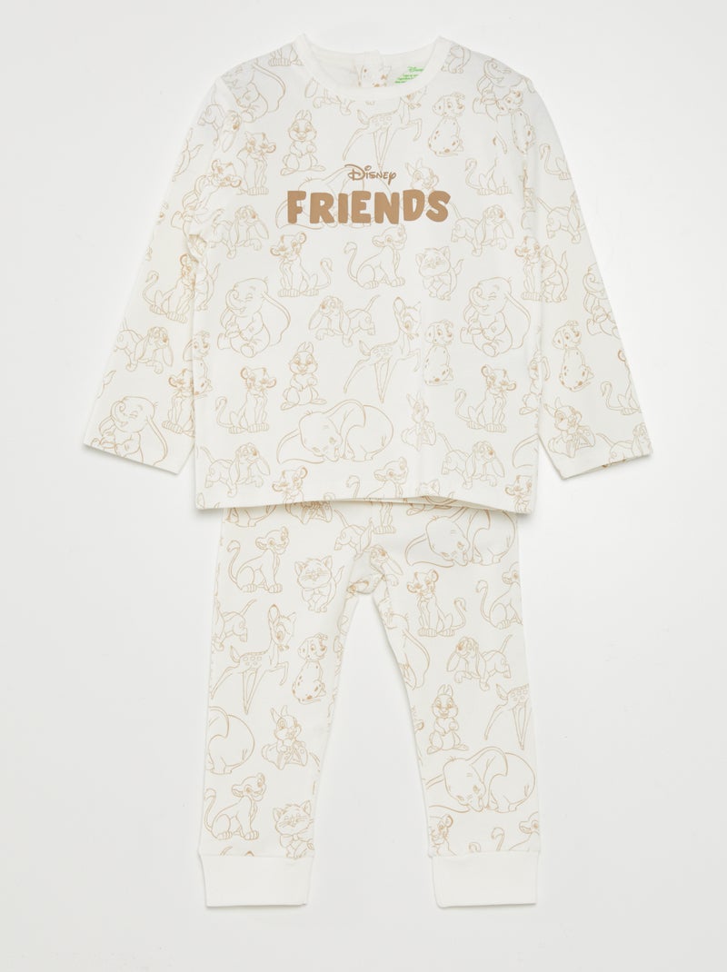 Conjunto de pijama t-shirt + calças 'Disney' - 2 peças BRANCO - Kiabi
