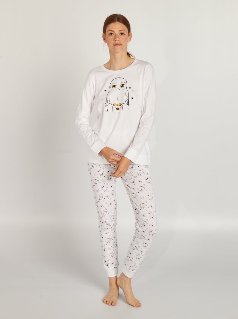 Conjunto de pijama t-shirt + calças 'Harry Potter' - 2 peças BRANCO - Kiabi