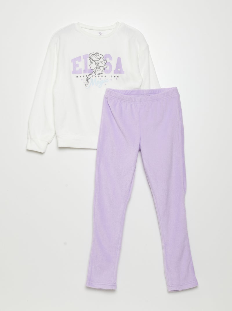 Conjunto de pijama t-shirt + calças 'Marie' - 2 peças BRANCO - Kiabi