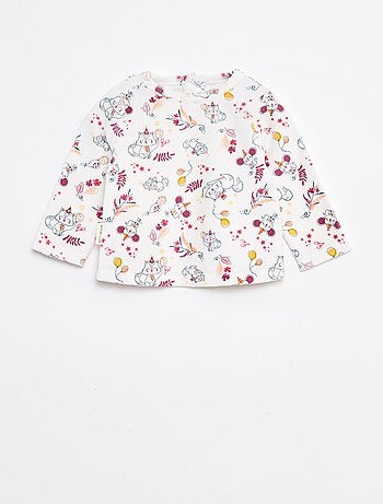 Conjunto de pijama t-shirt + calças polares - 2 peças
