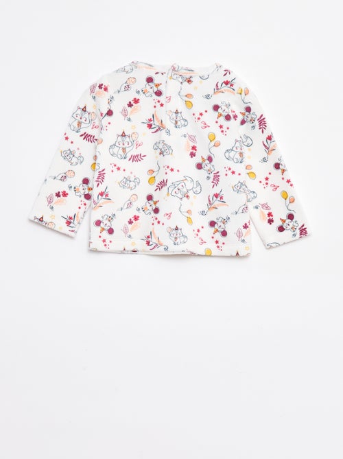 Conjunto de pijama t-shirt + calças polares - 2 peças - Kiabi