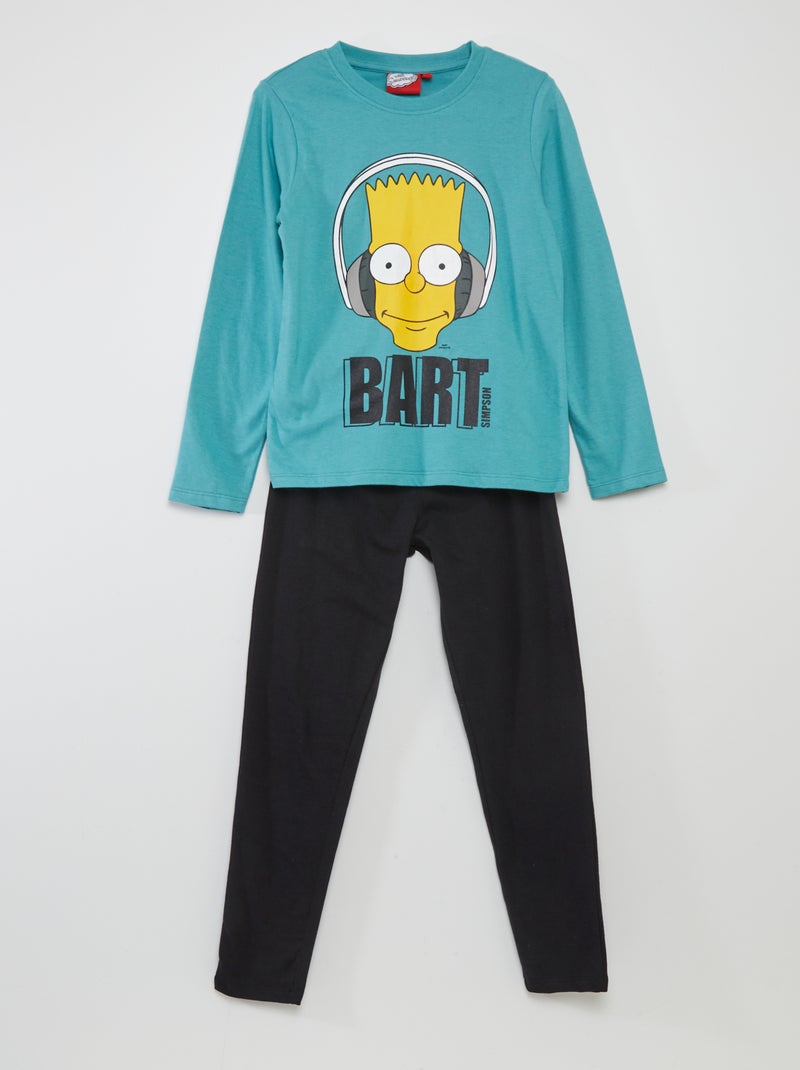 Conjunto de pijama t-shirt + calças 'Simpson' - 2 peças AZUL - Kiabi