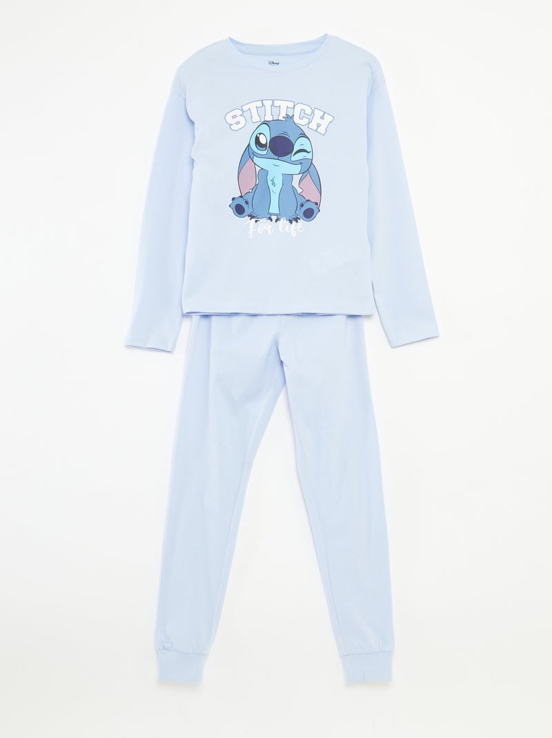 Conjunto de pijama t-shirt + calças 'Stitch' 'Disney' Azul - Kiabi