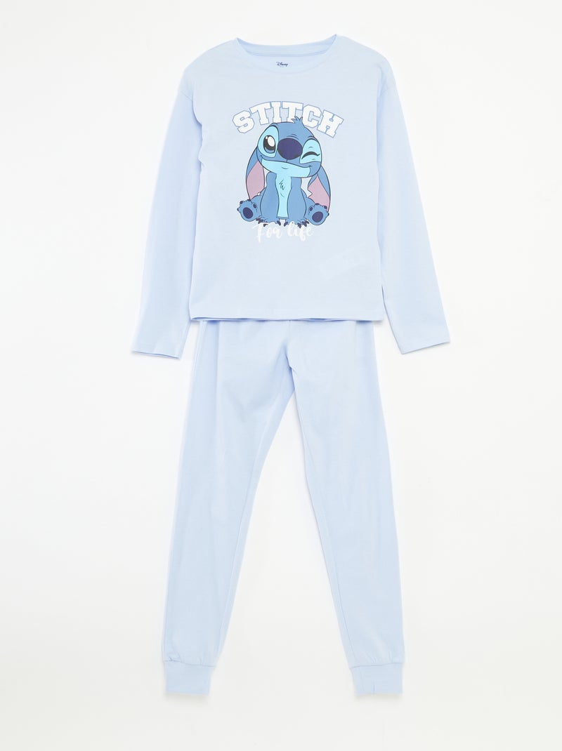 Conjunto de pijama t-shirt + calças 'Stitch' 'Disney' Azul - Kiabi