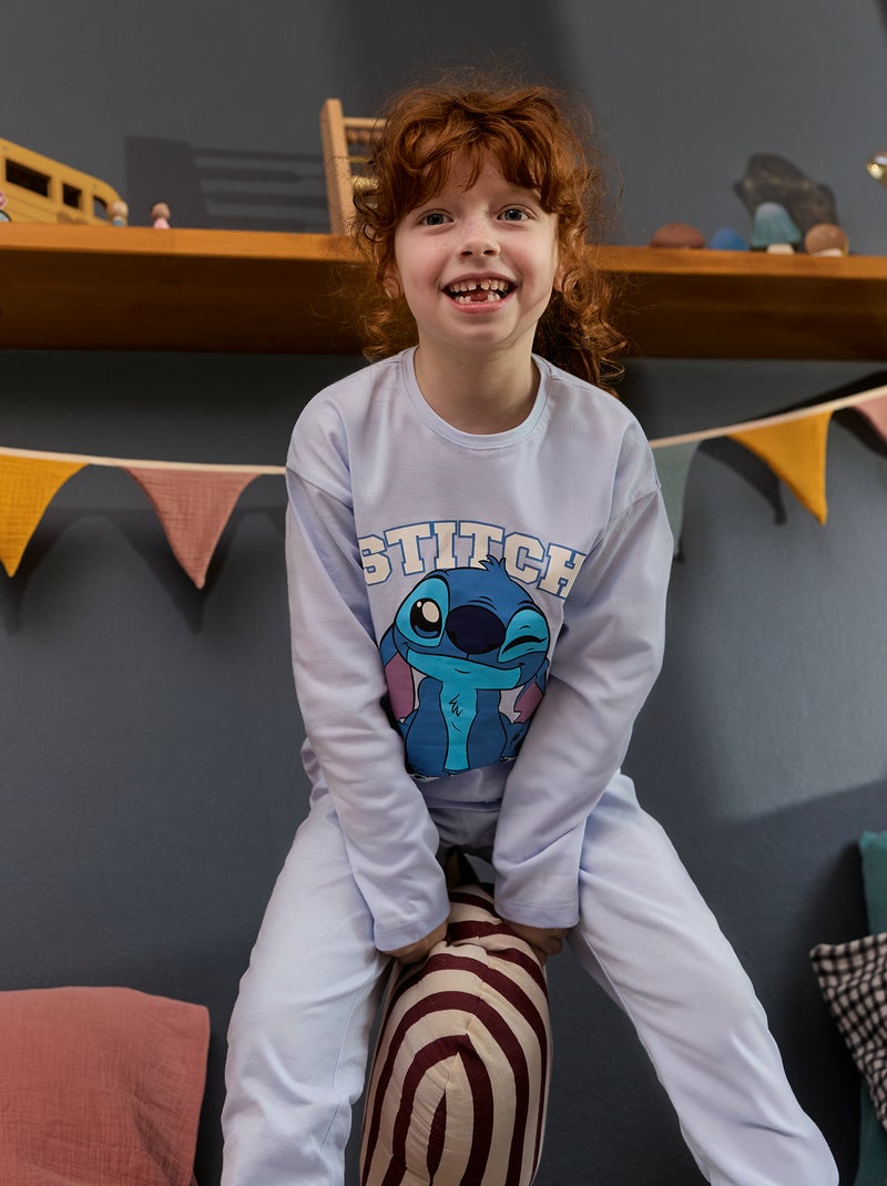 Conjunto de pijama t-shirt + calças 'Stitch' 'Disney' Azul - Kiabi