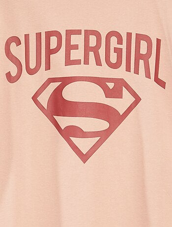 Conjunto de pijama t-shirt + calças 'Supergirl' da 'DC Comics' - 2 peças