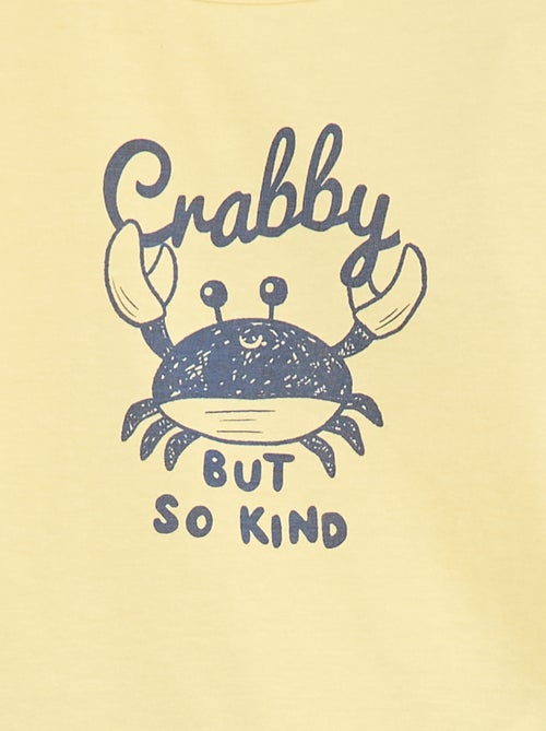 Conjunto de pijama t-shirt + calções - 2 peças - Kiabi