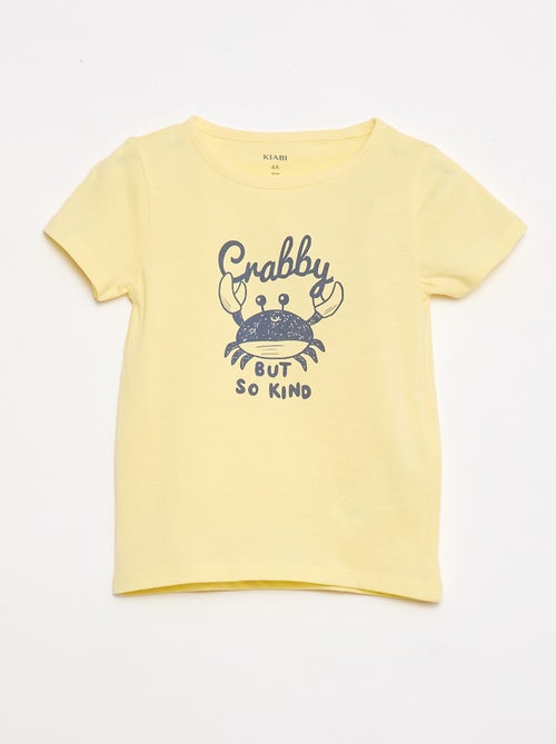 Conjunto de pijama t-shirt + calções - 2 peças - Kiabi