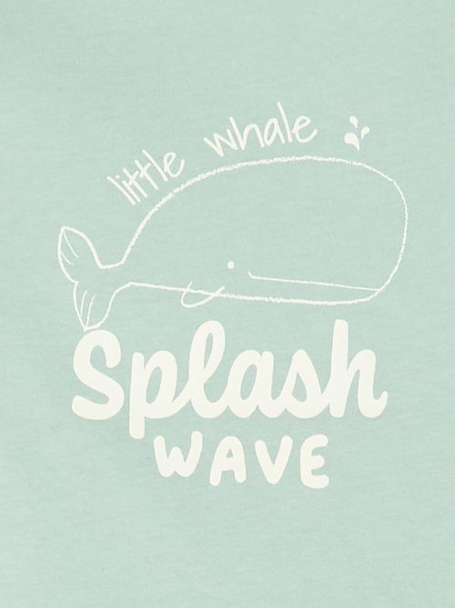 Conjunto de pijama t-shirt + calções - 2 peças - Kiabi