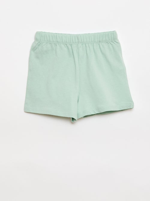 Conjunto de pijama t-shirt + calções - 2 peças - Kiabi