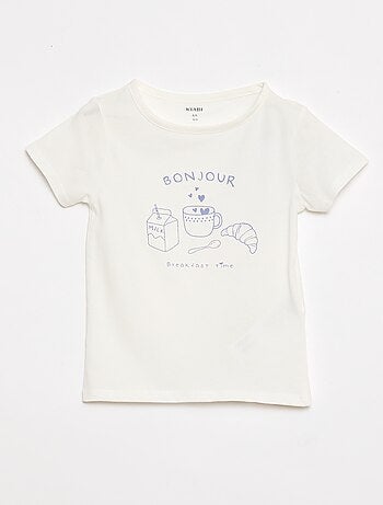 Conjunto de pijama t-shirt + calções - 2 peças