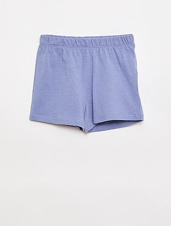 Conjunto de pijama t-shirt + calções - 2 peças