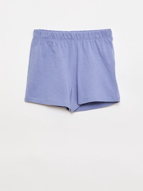 Conjunto de pijama t-shirt + calções - 2 peças - Kiabi