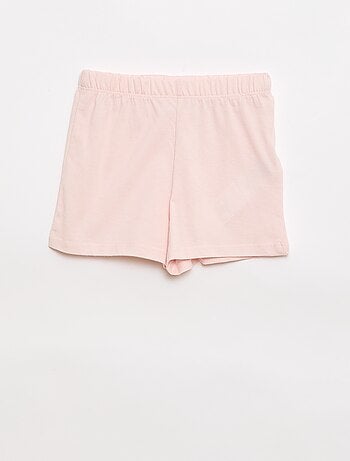 Conjunto de pijama t-shirt + calções - 2 peças