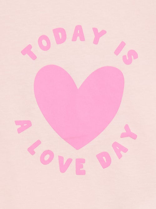 Conjunto de pijama t-shirt + calções - 2 peças - Kiabi