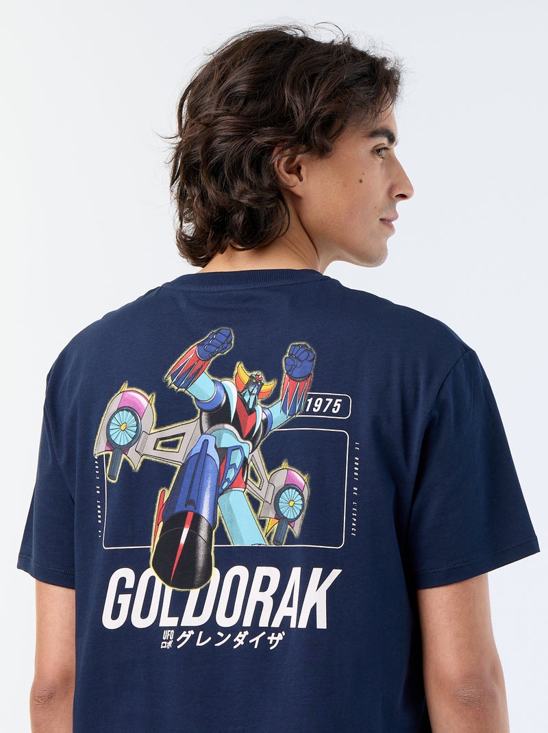 Conjunto de pijama t-shirt + calções 'Goldorak' - 2 peças Cinza - Kiabi