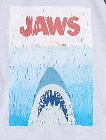 Conjunto de pijama t-shirt + calções 'Jaws' - 2 peças