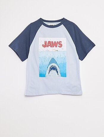 Conjunto de pijama t-shirt + calções 'Jaws' - 2 peças
