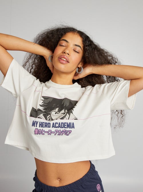 Conjunto de pijama t-shirt + calções 'My Hero Academia' - 2 peças - Kiabi